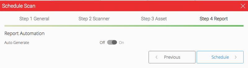 NopSec Cloud Scanner - Schedule Scan Step 4