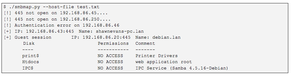 Smbmap Wield It Like The Creator Smb Enumeration Nopsec