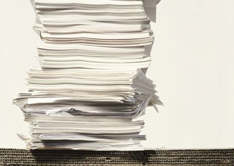 stack of reports