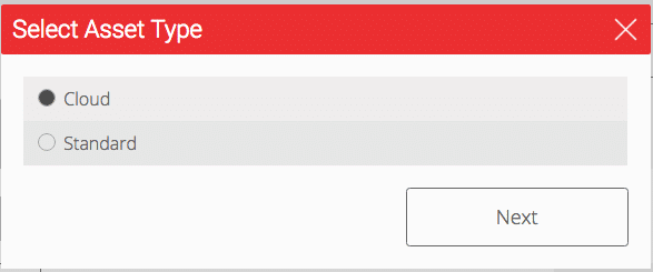 NopSec Cloud Scanner_Select Asset Type