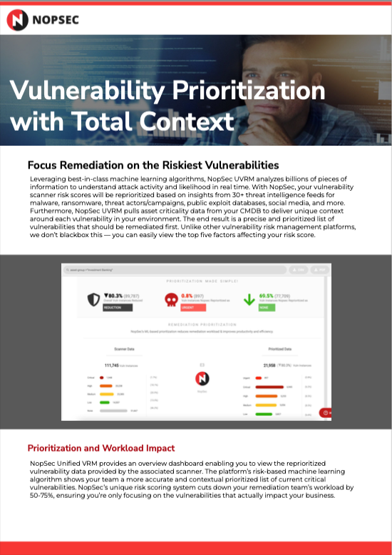 UVRM Vulnerability Prioritization Data Sheet Thumbnail