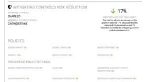 Mitigating Controls Risk Reduction Report