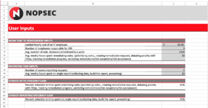 VPT ROI Assessment Table 1 Screenshot