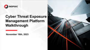 Cyber Threat Exposure Management Webinar